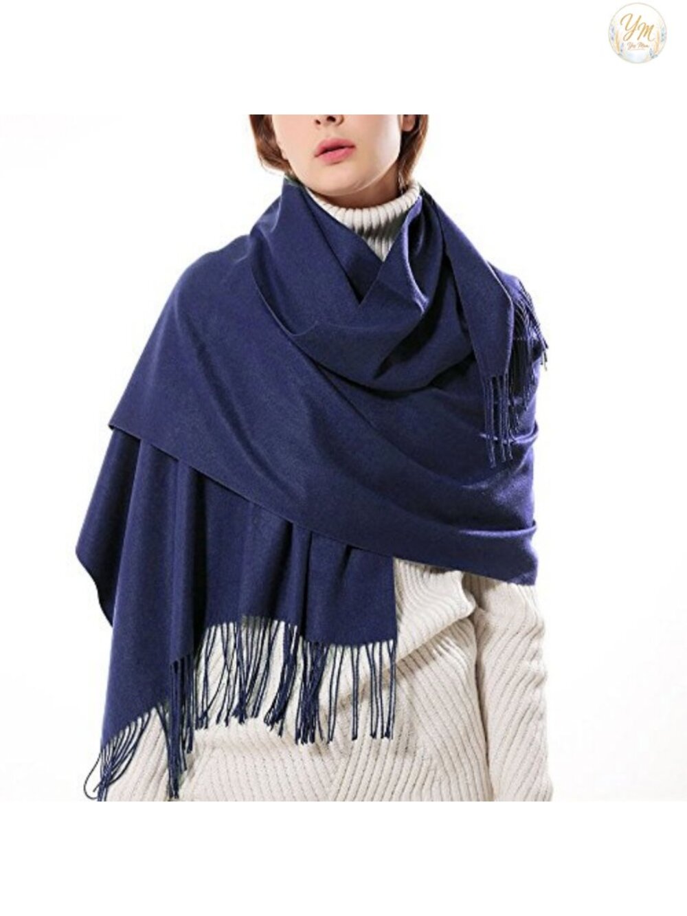 Oversized Pashmina Shawl Wrap Viscose Blend Women Evening Dress Winter Warm